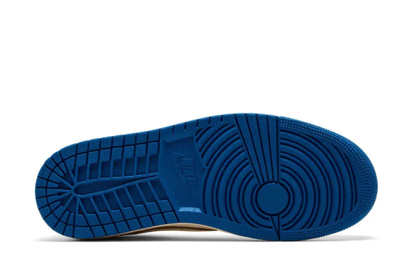 Nike Air Jordan 1 x Travis Scott Retro Low OG SP Nike Sail Military Blue Couro