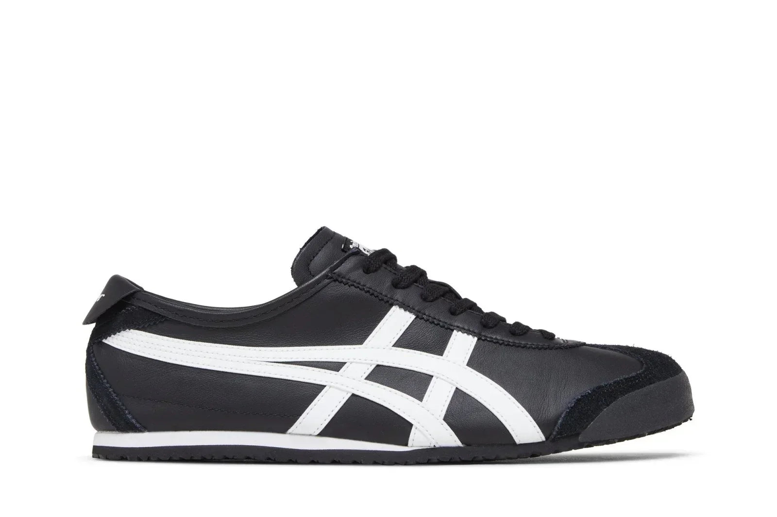 Tênis Onitsuka Tiger Mexico 66 Black and White Preto vista lateral