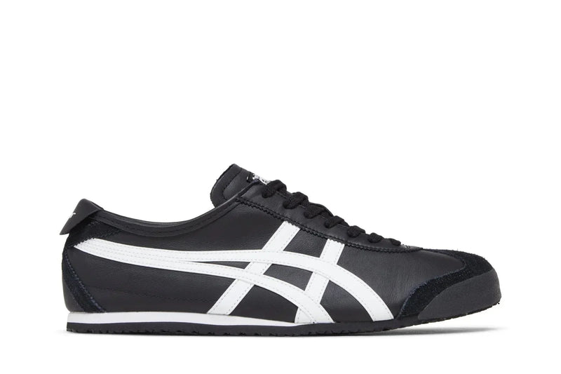 Tênis Onitsuka Tiger Mexico 66 Black and White Preto vista lateral