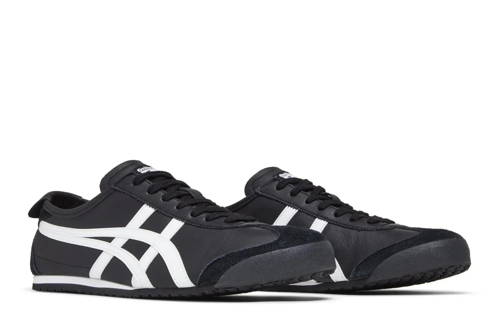 Tênis Onitsuka Tiger Mexico 66 Black and White Preto detalhe do solado