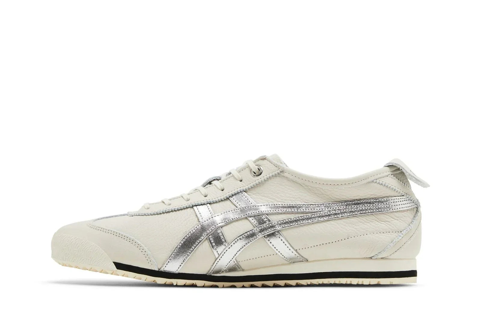 Tênis Onitsuka Tiger Mexico 66 SD Birch Silver Bege detalhe do solado