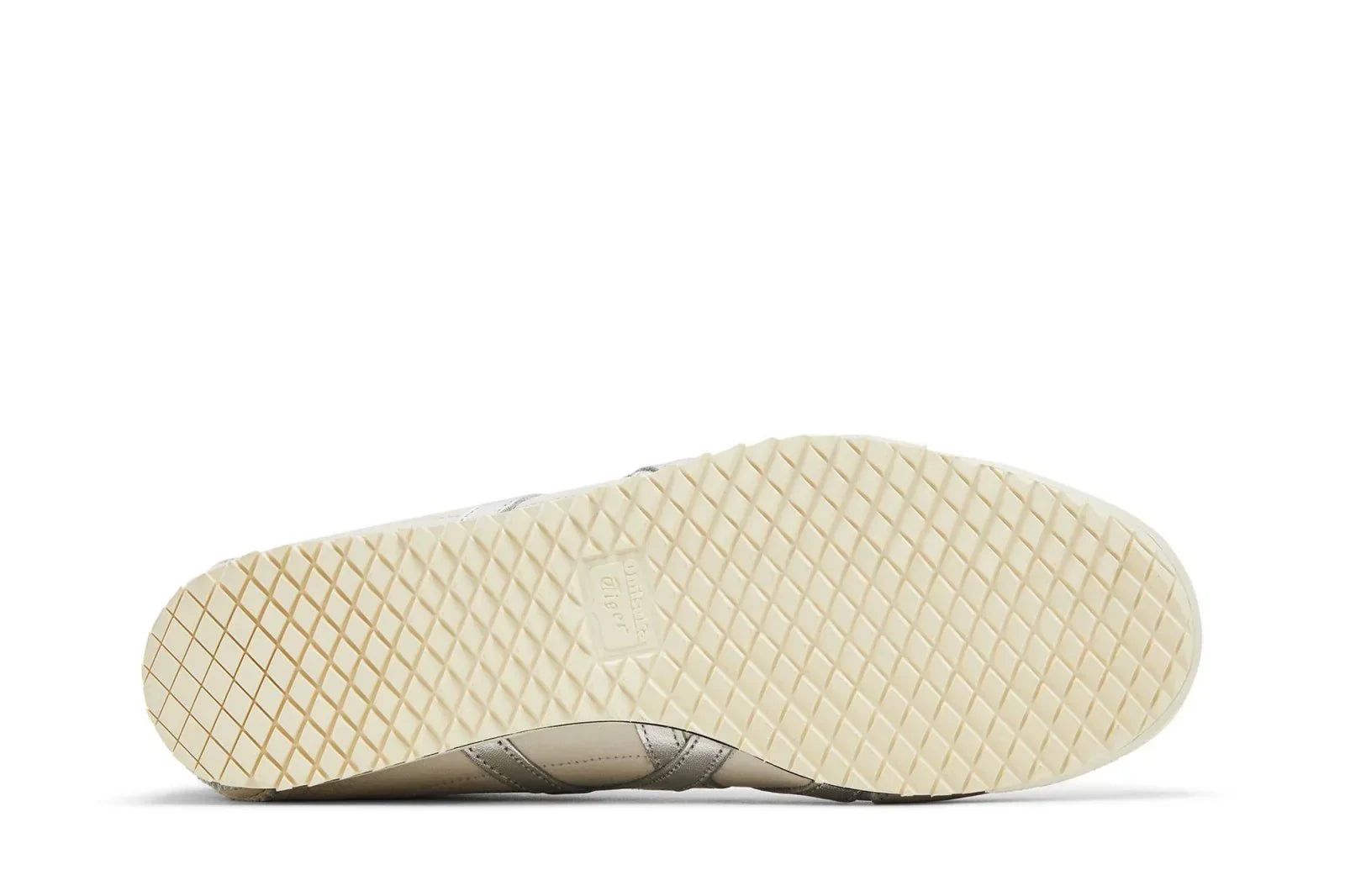 Tênis Onitsuka Tiger Mexico 66 SD Birch Silver Bege detalhe do material