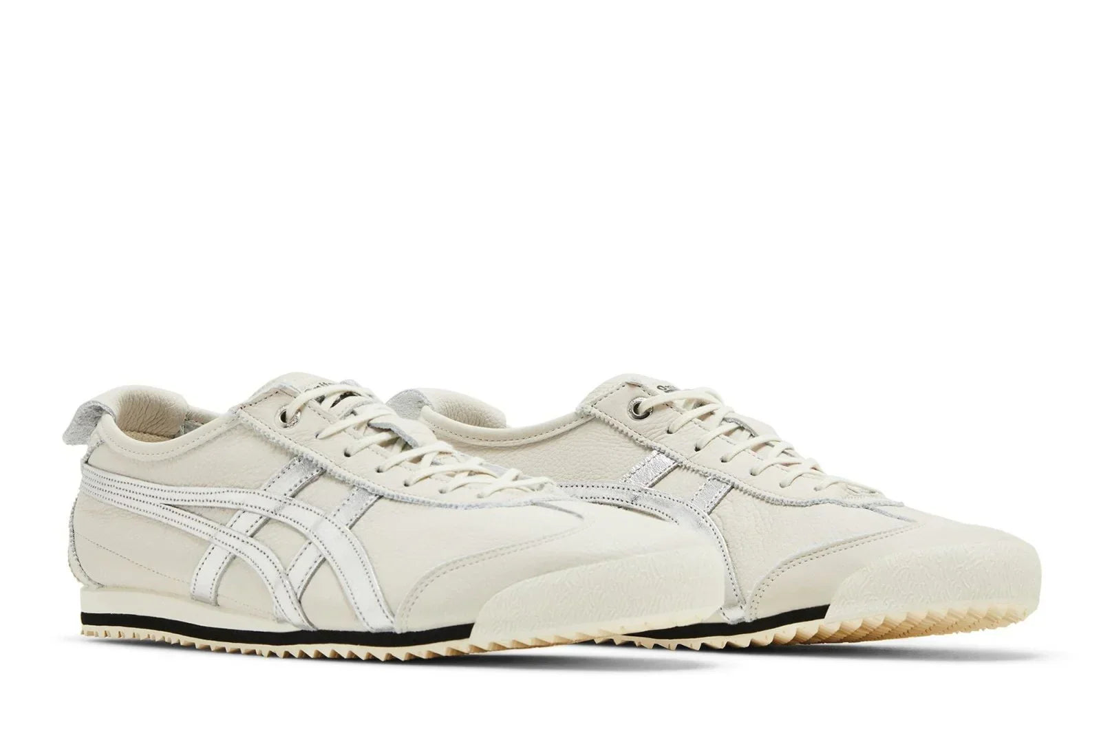 Tênis Onitsuka Tiger Mexico 66 SD Birch Silver Bege vista traseira