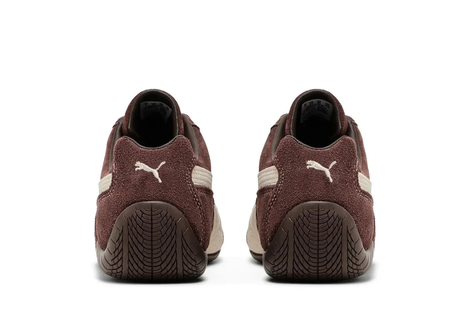 Tênis Puma Speedcat TTF Dark Chocolate Frosted Ivory Marrom detalhe do material