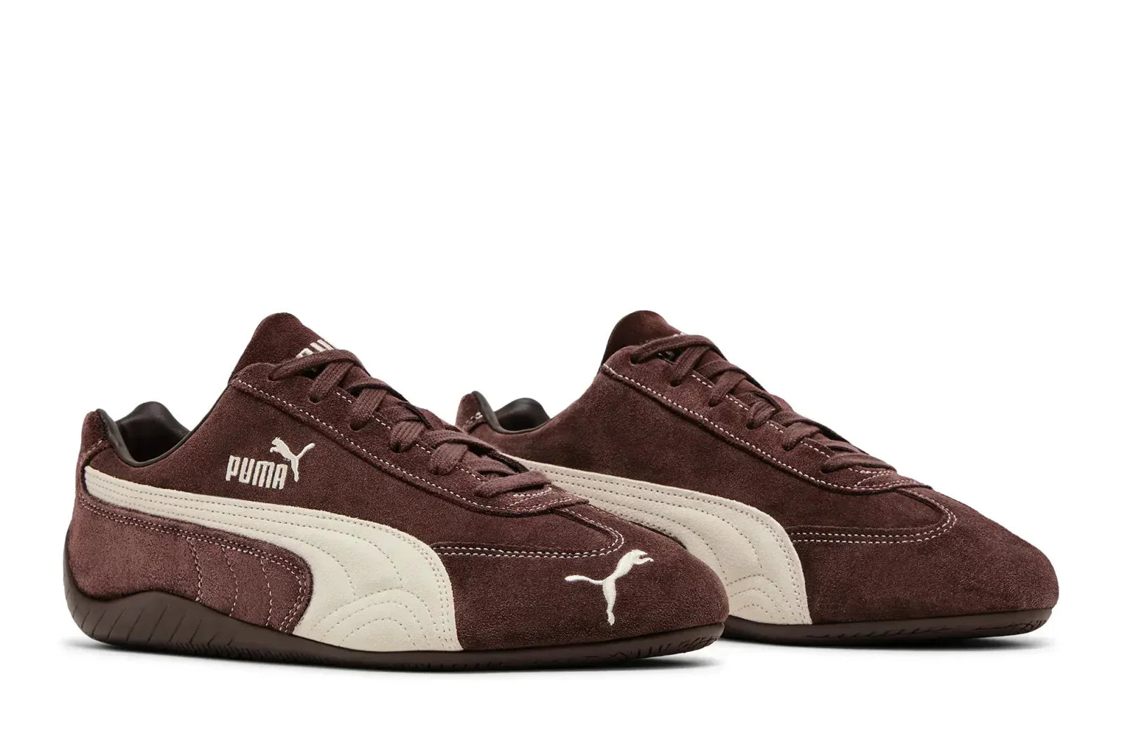 Tênis Puma Speedcat TTF Dark Chocolate Frosted Ivory Marrom vista traseira