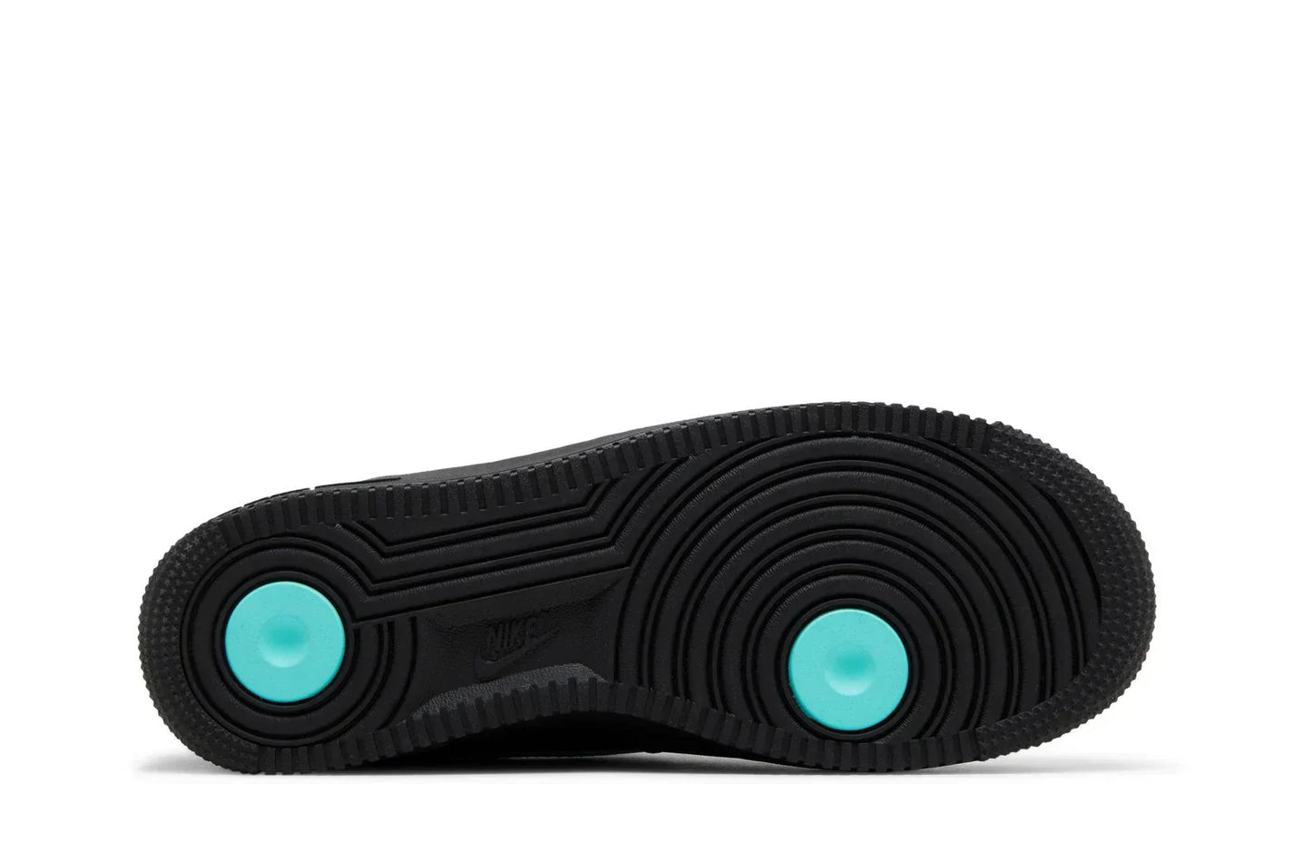 Tênis Tiffany & Co. x Nike Air Force 1 Low 1837 Preto detalhe do material